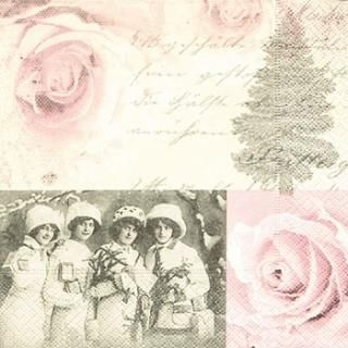 デコパージュ　肖像画 アンティークフォト（写真） - 【Japan Art Paper】ペーパーナプキン