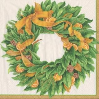 ڡѡʥץ33caspari5magnificent Magnolia wreath-CA109