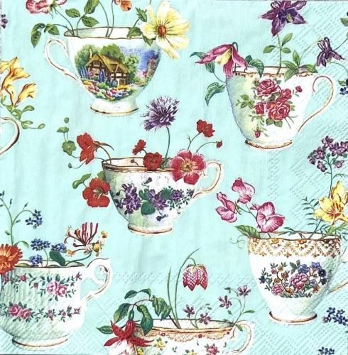 ڡѡʥץ33IHR5CUP OF FLOWERS green - IH424