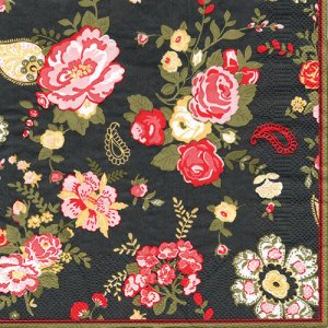 ペーパーナプキン（33)Maki：（5枚）Wallpaper with Roses-MA166