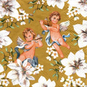 ڡѡʥץ33)paw5Angels in Flowers gold-PW206