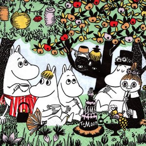 ペーパーナプキン moomin/ムーミン - 【Japan Art Paper】ペーパーナプキン 3000種以上常備5枚～/実店舗有/デコパージュ用紙多数品揃