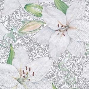 ڡѡʥץ33)ti-flair5White Lily with Ribbon-Ti153