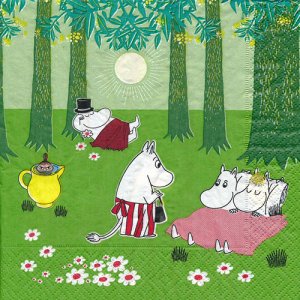 ペーパーナプキン moomin/ムーミン - 【Japan Art Paper】ペーパーナプキン 3000種以上常備5枚～/実店舗有/デコパージュ用紙多数品揃