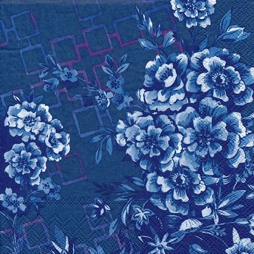 ペーパーナプキン（33)IHR：（5枚）CATRINA blue-IH580 - 【Japan Art