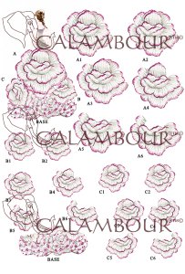 calambour：デコパージュ用ペーパー（３Dカードボードペーパー）CPA-19