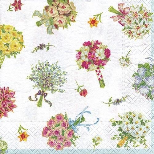 ペーパーナプキン（33）caspari：（5枚）花束-CA8