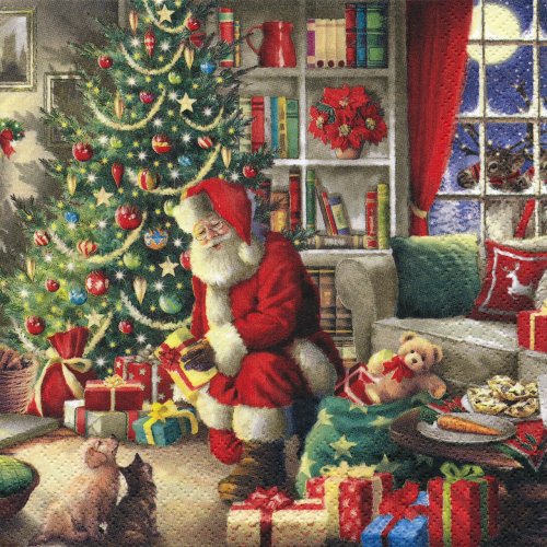 ペーパーナプキン（33）home：（5枚）Santa brings Gifts-HO259 ...