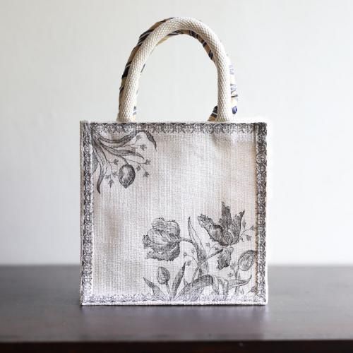 入荷待ち】ジュートバッグ 【Sサイズ】ホワイト - 【Japan Art