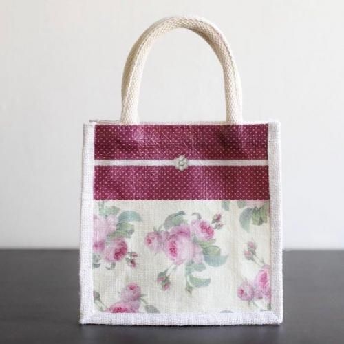 入荷待ち】ジュートバッグ 【Sサイズ】ホワイト - 【Japan Art