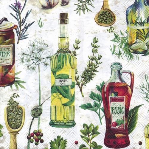 ハーブ・オリーブのペーパーナプキン - 【Rose-rose-rose