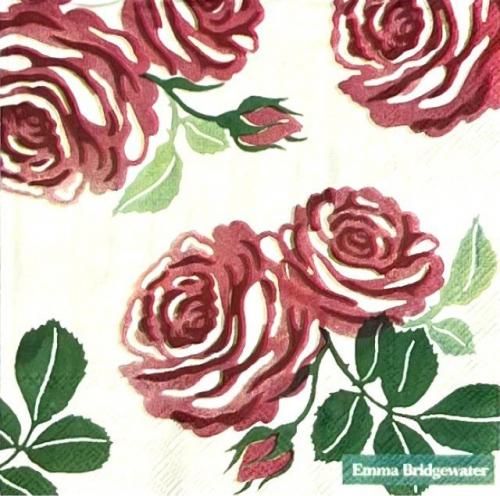 バラ柄のペーパーナプキン - 【Rose-rose-rose】ペーパー