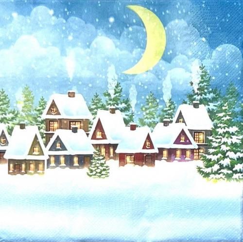 ڡѡʥץ33Daisy5Snowy Village Scene - DA143