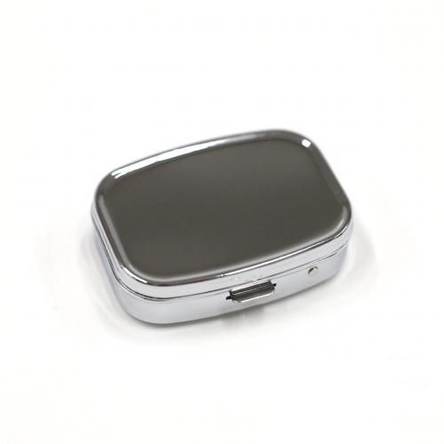 ピルケース - シルバー 長方形（鏡有り） - 【Japan Art Paper