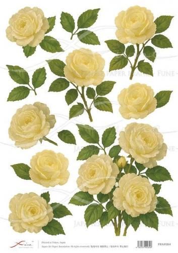 バラ柄のペーパーナプキン - 【ジャパンアートペーパー】ペーパー