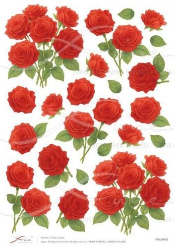 デコパージュハンドメイド作品薔薇 100均デコパージュで薔薇のトレー | フルールアートサロン☆薔薇