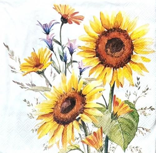 新品 ひまわり ナプキンペーパースタンド アトリエ作品 リモージュ窯