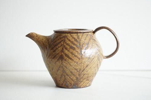 城進　白灰釉　ポット（つまみ無し） 城進 白灰釉 ポット - うつわと暮らしの道具 mokodi モコディ