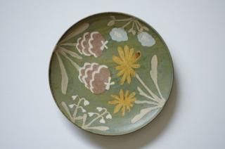 沖澤真紀子 お皿　花　3点セット　作家物 沖澤真紀子さんのボタニカル柄の器 - zipangu-modern blog