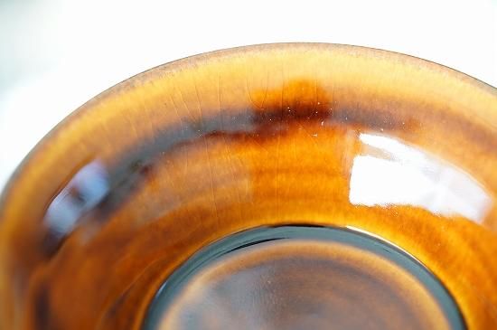 出西窯 4寸 はたぞり切立鉢(飴) - うつわと暮らしの道具 出西窯 4寸 はたぞり切立鉢(飴) - うつわと暮らしの道具