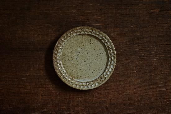 伊藤豊 ブロック5寸リムプレート（もえぎ）412 - うつわと暮らしの