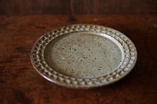 伊藤豊 ブロック5寸リムプレート（もえぎ）412 - うつわと暮らしの