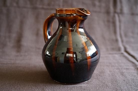 出西窯 島根 花瓶 面取飴秞 工芸品 - 工芸品