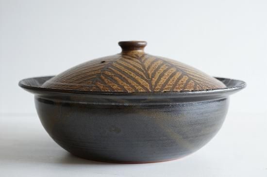 城進 鉄絵・土鍋 28cm 202 - うつわと暮らしの道具 mokodi モコディ 城進 鉄絵・土鍋 28cm 202 - うつわと暮らしの道具 mokodi モコディ