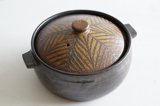 城進 鉄絵・土鍋 21cm 204 - うつわと暮らしの道具 mokodi モコディ