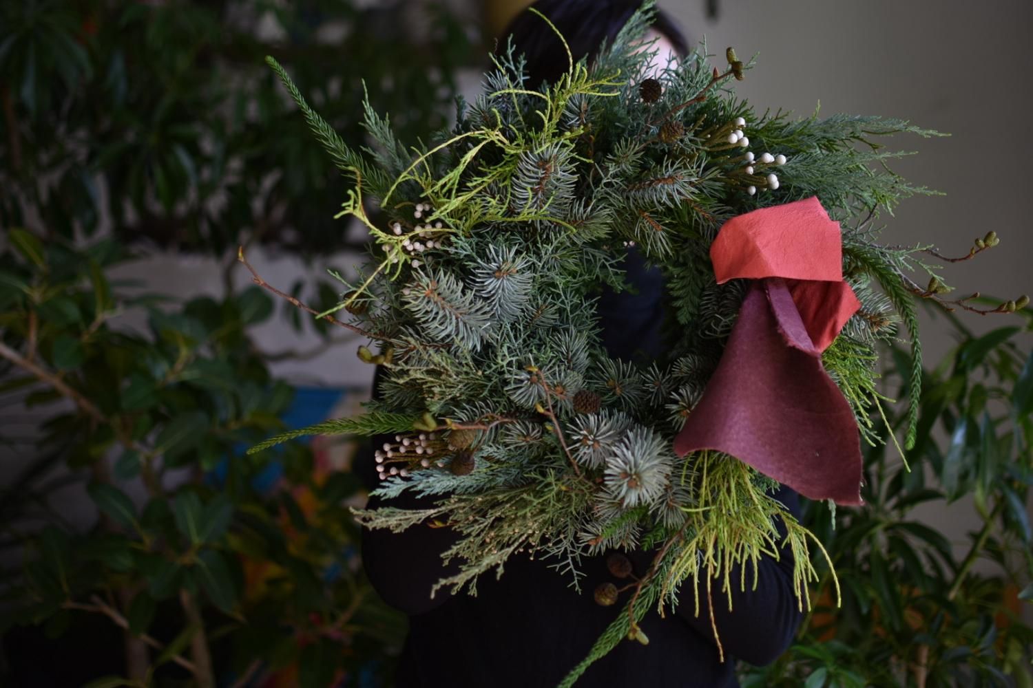 <img class='new_mark_img1' src='https://img.shop-pro.jp/img/new/icons14.gif' style='border:none;display:inline;margin:0px;padding:0px;width:auto;' />MIDORI  Christmas wreath! (regular size)