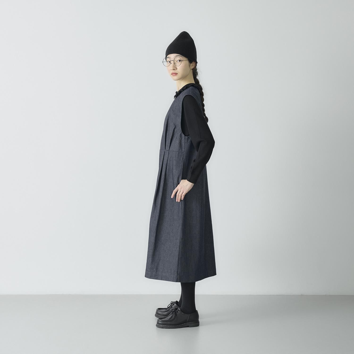 美品⭐️ラルフローレン　デニムワンピース　9号サイズ バックリボン デニムタックワンピース・19-24262 - French Bull Official