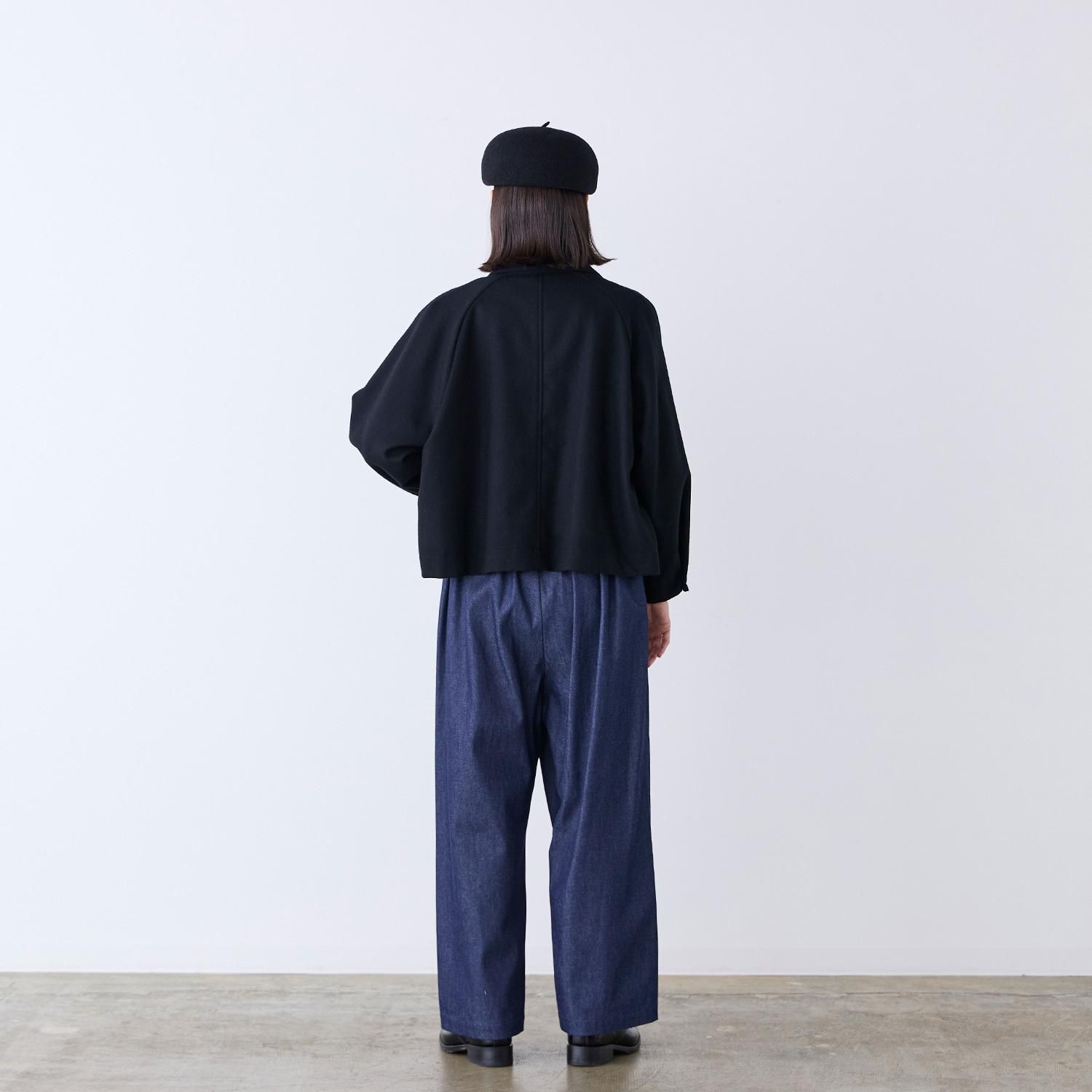 新品　ウールショートジャケットM size UN3D. - LAYERED WOOL SHORT JK / レイヤードウールショート