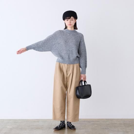 40％OFF】コットンタックストレートパンツ・19-22231 - French