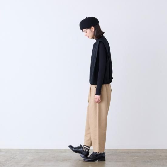 40％OFF】コットンタックストレートパンツ・19-22231 - French