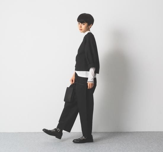 40％OFF】コットンタックストレートパンツ・19-22231 - French