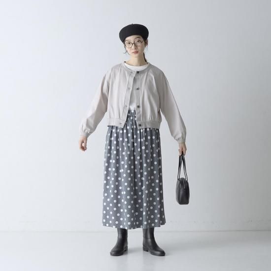 30％OFF】コットンレーヨンドットスカート・19-24119 - French