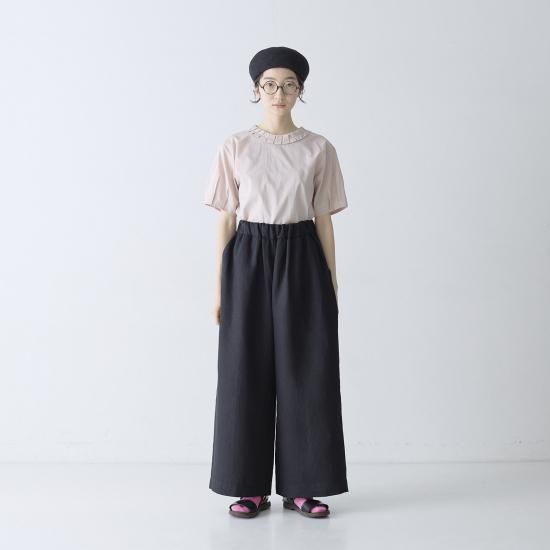 リネンストレートワイドパンツ・19-25123 - French Bull