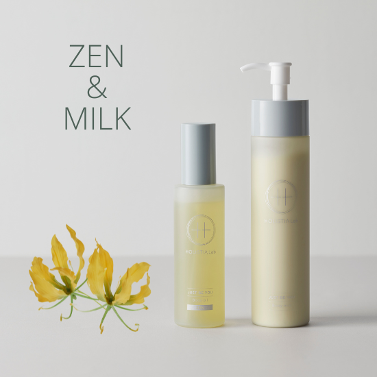 ボディミルク&ボディオイルセット ZEN : 大きな花束の包み込む ボディミルク&ボディオイルセット ZEN : 大きな花束の包み込む