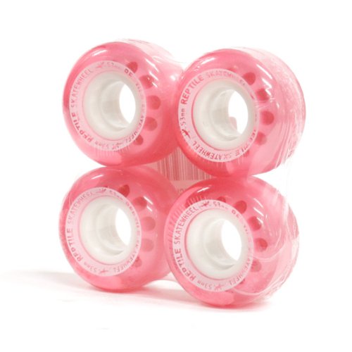 SILVERFOX / "reptile wheels" 53mm 83a  CLEAR PINK