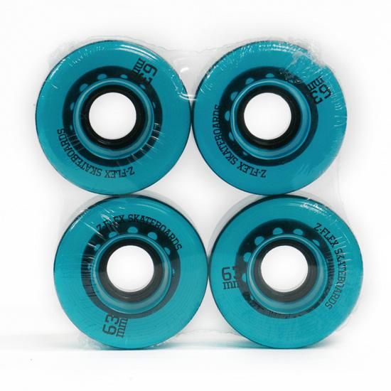 ZFLEX / ZSMOOTH WHEELS / 63mm 83a (CLEAR BLUE) FESN / LIBE BRAND UNIVS.