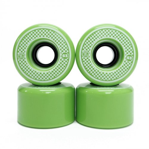 Z-FLEX /  Z-SMOOTH Wheels (Checker) / 63mm 83a (GREEN)