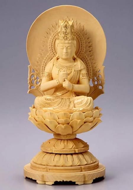 仏像 大日如来(柘植 ツゲ・丸台座) 2.0寸 - 仏壇仏具の 仏像 大日如来(柘植 ツゲ・丸台座) 2.0寸 - 仏壇仏具の