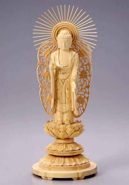 手彫りツゲ 布袋様 弥勒佛 太い黄楊 柘植 重さ 951g （仏像専門
