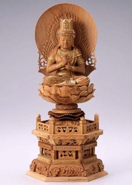 仏像 白檀 座釈迦如来