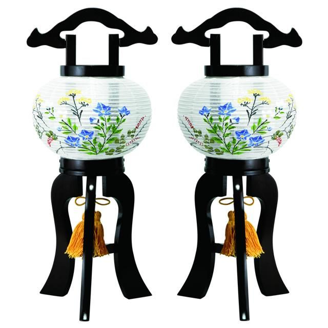 タモ材　盆提灯　行燈　4/4 タモ材盆提灯行燈4/4