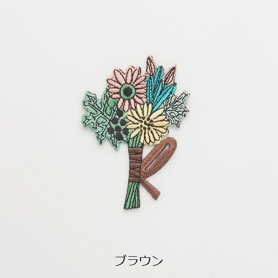 ボタンフック 刺繍アクセサリー 花束【Gu Siao Yin model】