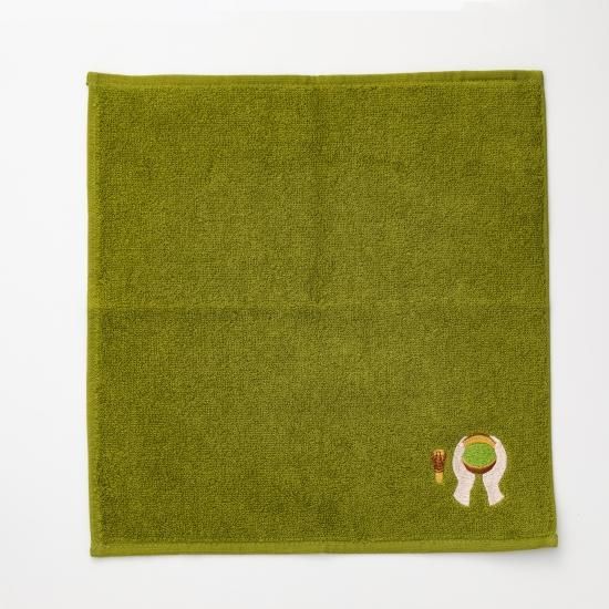 マチャ抹茶　ハンカチ　わんこさん柄 Amazon | [グーグーワールド] レディースタオルハンカチ