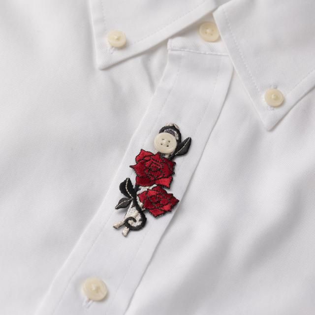 ボタンフック 刺繍アクセサリー 薔薇 gothic rose ボタンフック 刺繍アクセサリー 薔薇 gothic rose