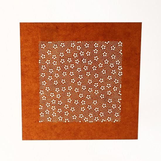 伊勢型紙E 染め型紙 今坂千秋 15×15cm(彫り面積10×10cm)1枚 伊勢型紙E 染め型紙 今坂千秋 15×15cm(彫り面積10×10cm)1枚