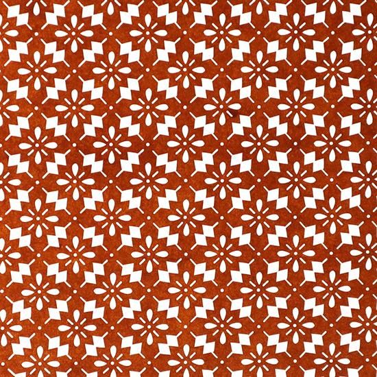伊勢型紙F 染め型紙 今坂千秋 15×15cm（彫り面積10×10cm）1枚